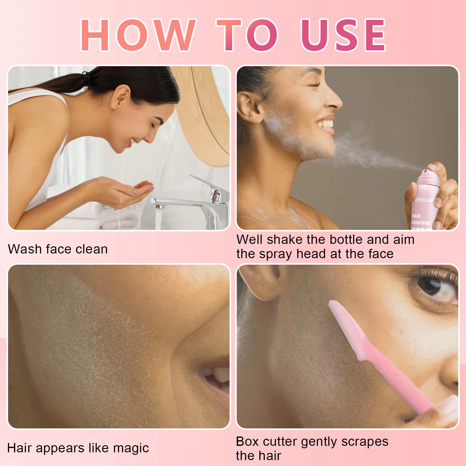 Hair identifier spray meilury